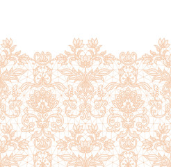 Seamless orange lace