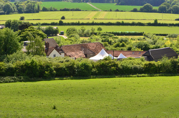 English countryside in summer day
