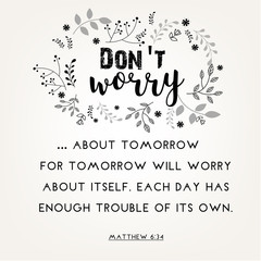 Bible quote verbs in floral wreath vector design