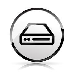 hdd icon on white background