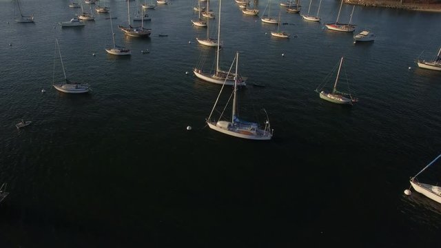 4k San Diego Coronado Bay Sun Rise Boats 008. PART 3 Fly Over