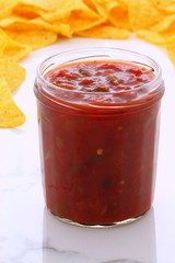 Hot salsa dip