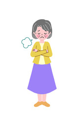 高齢女性　ジェスチャー