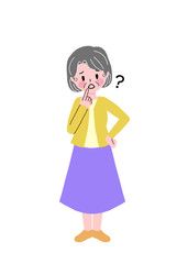 高齢女性　ジェスチャー