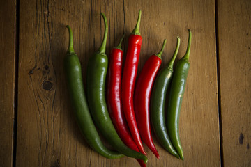 peperoncino rosso e verde