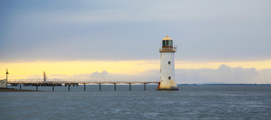 Tarbert Lighthouse on sunset