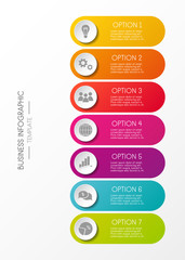 Template of colouful inforgaphic. Vector.