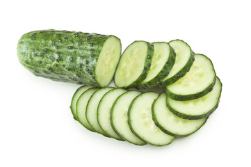 sliced cucumber