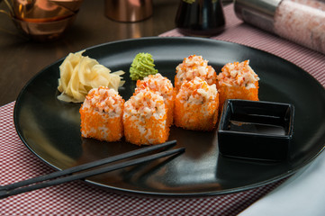 Prawn sushi roll