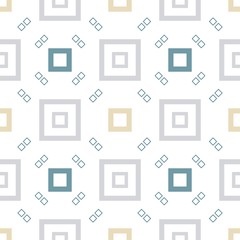 Modern seamless geometric background. Golden, blue, grey and white colored pattern