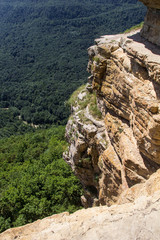 View from Cliff Eagle shelf in summer season, Mezmay, Krasnodar region, Russia