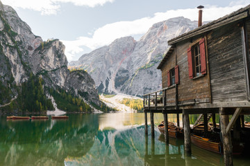 Fototapeta premium lago di braies