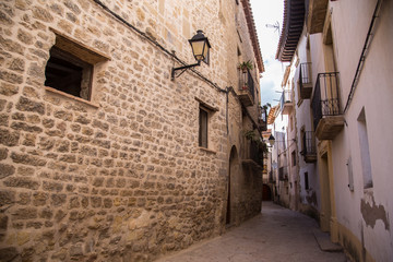 Fototapeta na wymiar Town of Monroyo in the Mantarraya region of Spain Aragón Teruel
