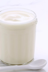 Vintage retro styling yogurt