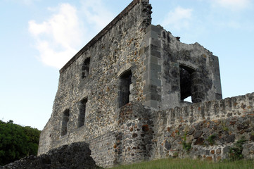 Naklejka premium Château Dubuc, vestiges, Martinique