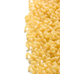 Pasta isolated on a white background