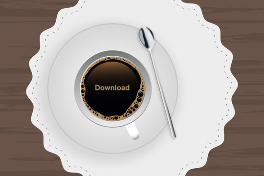 Kaffeetasse mit Untertasse - Download