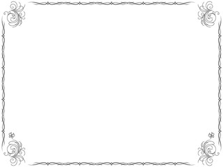 Frame Background with floral elements