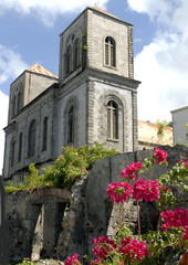Fototapeta na wymiar Eglise du mouillage à Saint-Pierre, Martinique