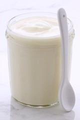 Vintage retro styling yogurt