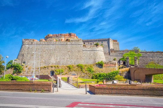 Beautiful Priamar fortress in Savona Italy. Built between 1542 and 1544