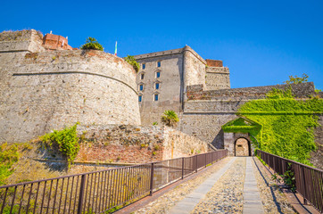 Fototapeta na wymiar Beautiful Priamar fortress in Savona Italy. Built between 1542 and 1544