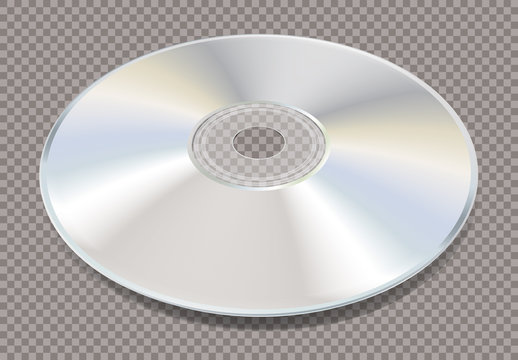 3D blank white CD trans