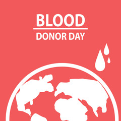 Blood donation concept. Vector illustrations flat design.