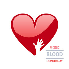 Vector illustration of Donate blood concept for World blood dono