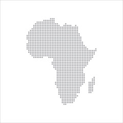 Dots Grey Map Africa , Illustration