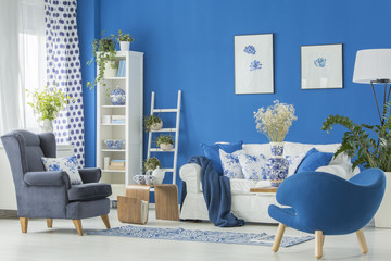 Fototapeta premium Living room with plants