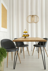 Modern dining room interior