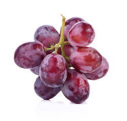 red grape isolated on white background.
