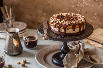 Snickers Layer Cake