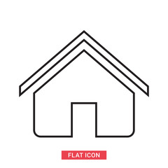 Home Outline Vector Icon