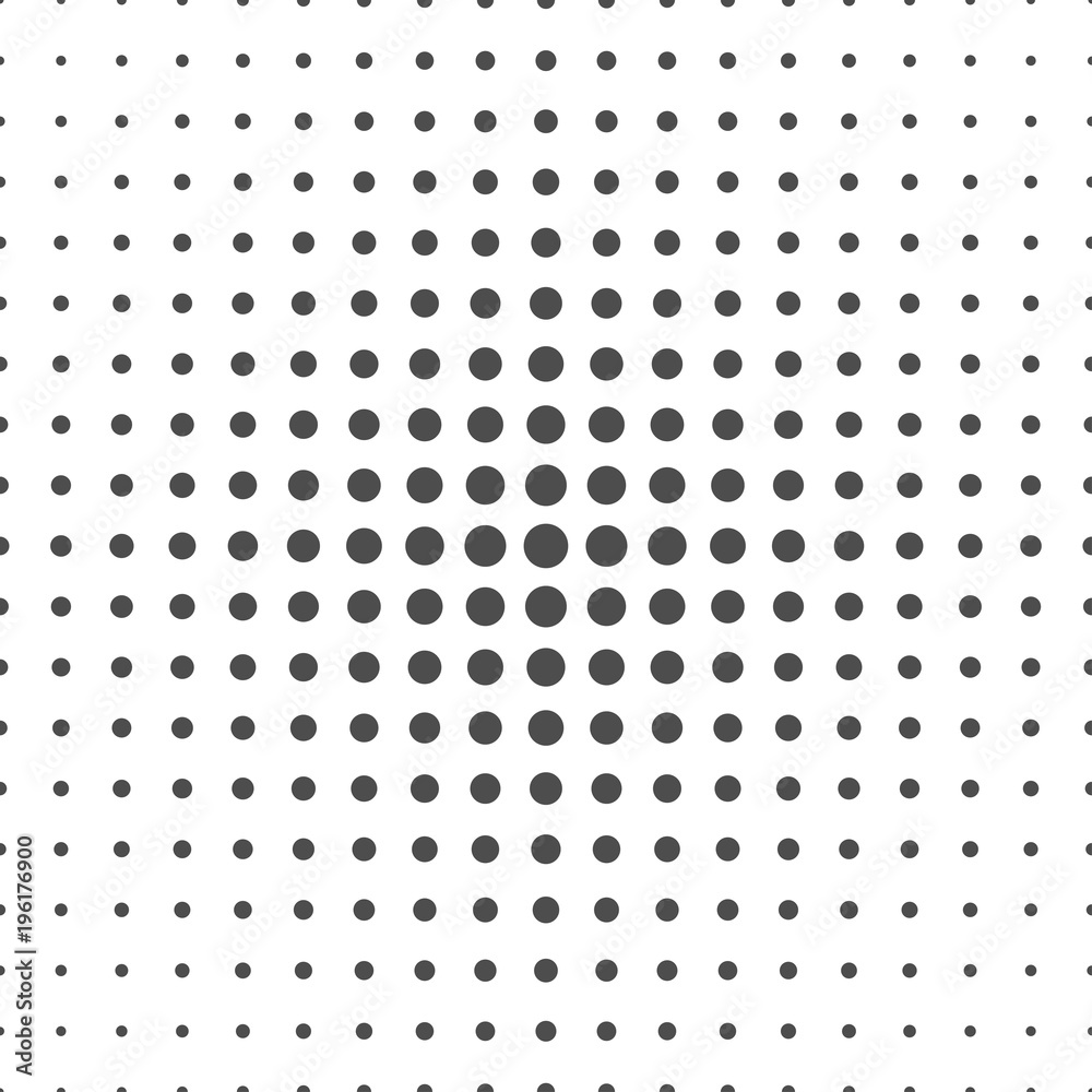 Poster Halftone seamless pattern. Abstract background