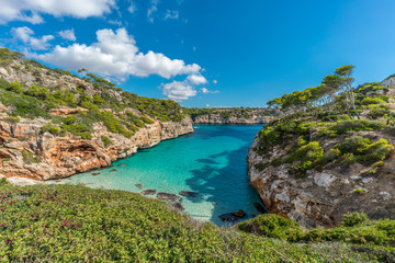 Es calo des Moro beautiful beach Clasified as one of the best beaches in the world. Located in Santanyi, Majorca, Balearic Islands, Spain.