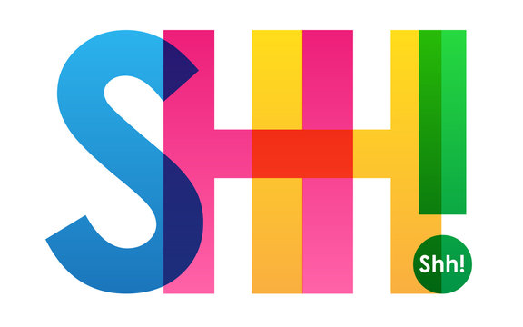 SHH! Colourful Letters Icon