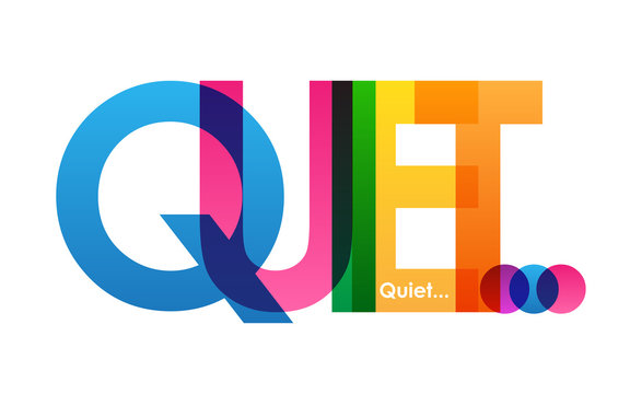 QUIET Colourful Letters Icon