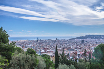 Barcelona panoramic view, Spain, Europe