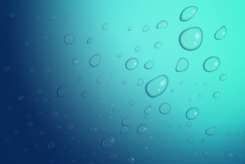 Blue tone water drop background