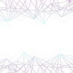 Colorful graphic background molecule and communication. Connection line with dots for your design, illustration