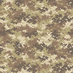 Camouflage seamless pattern. Trendy style camo, repeat print. Vector illustration.