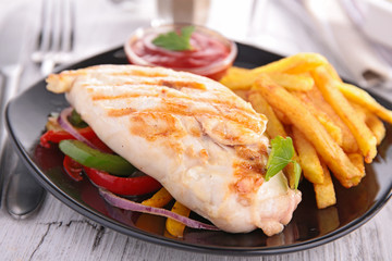 grilled chicken fillet