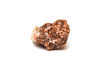 Aragonite mineral isolated on white background