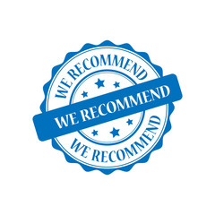 We recommend blue stamp illustration