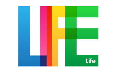 LIFE Vector Letters Icon