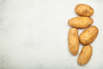 A recipe for a potato dish, empty space for text.