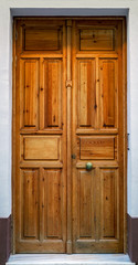 Old wooden door