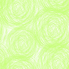 green scribble seamless pattern. Vector illustration. 